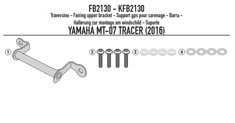 GIVI POPRZECZKA DO MONTAŻU GPS /SMARTPHONE YAMAHA